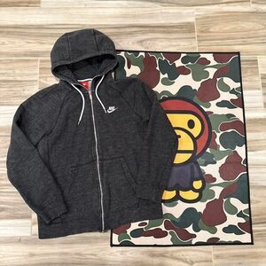 Gray Essential Nike Zip up Hoodie